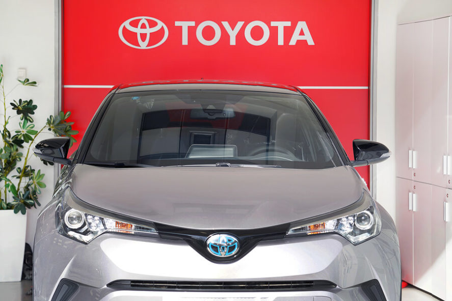 Toyota-Hybrid-Car-In-The-Store
